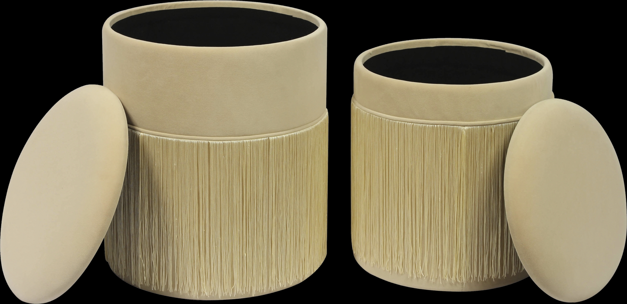 Simerly Cream Storage Ottoman, Set of 2 - Thumbnail - Image 3