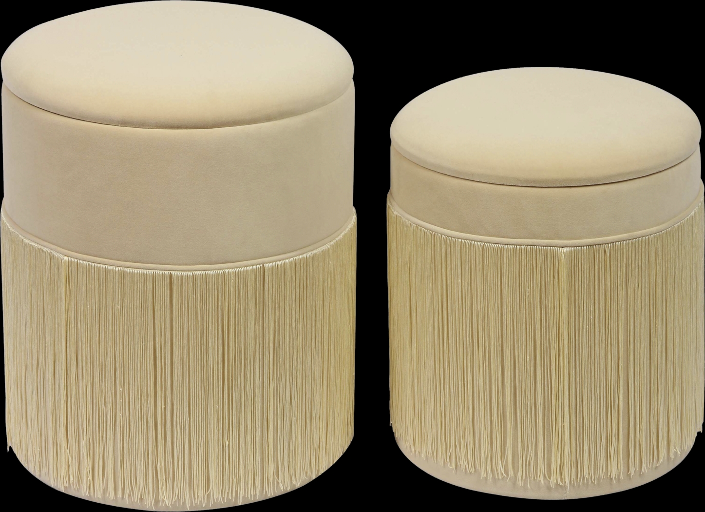 Simerly Cream Storage Ottoman, Set of 2 - Thumbnail - Image 1