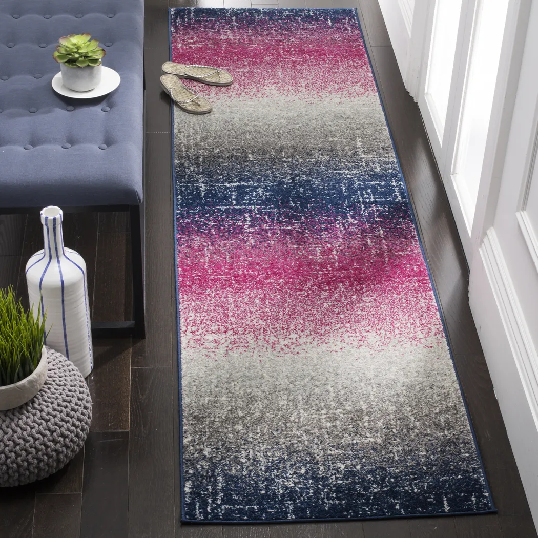 Simmons Bay Fuchsia 2'3 x 8' Runner Rug - Thumbnail - Image 3