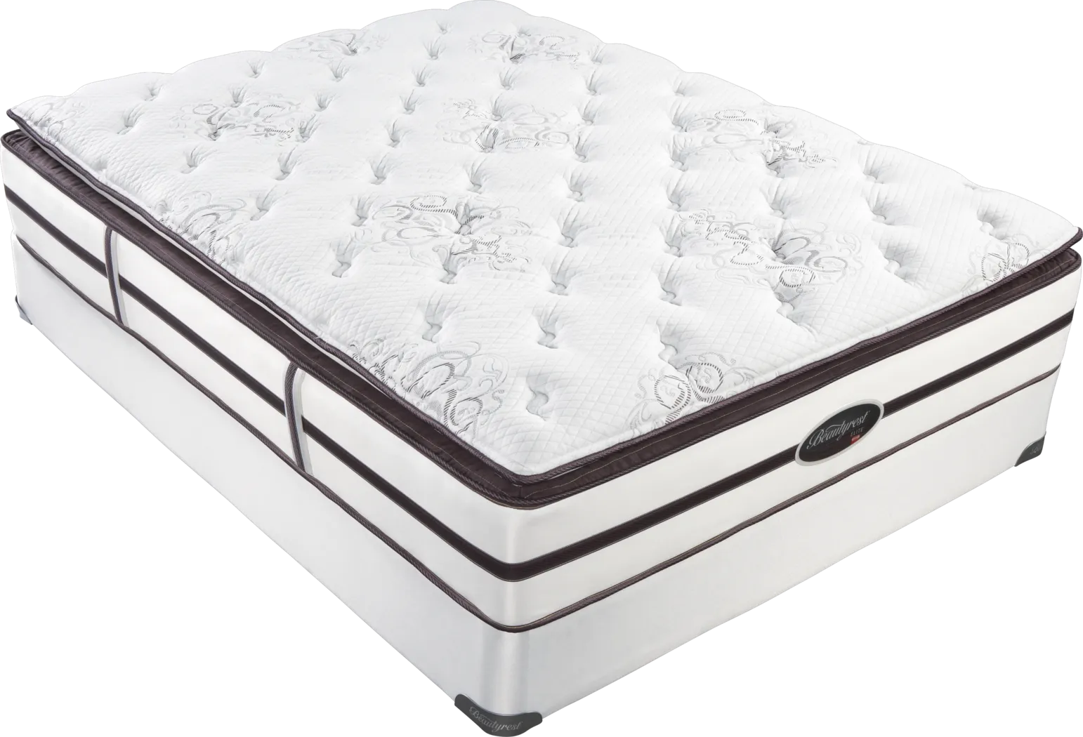Simmons Beautyrest Elite Hawkeye Queen Mattress Set - Thumbnail - Image 1