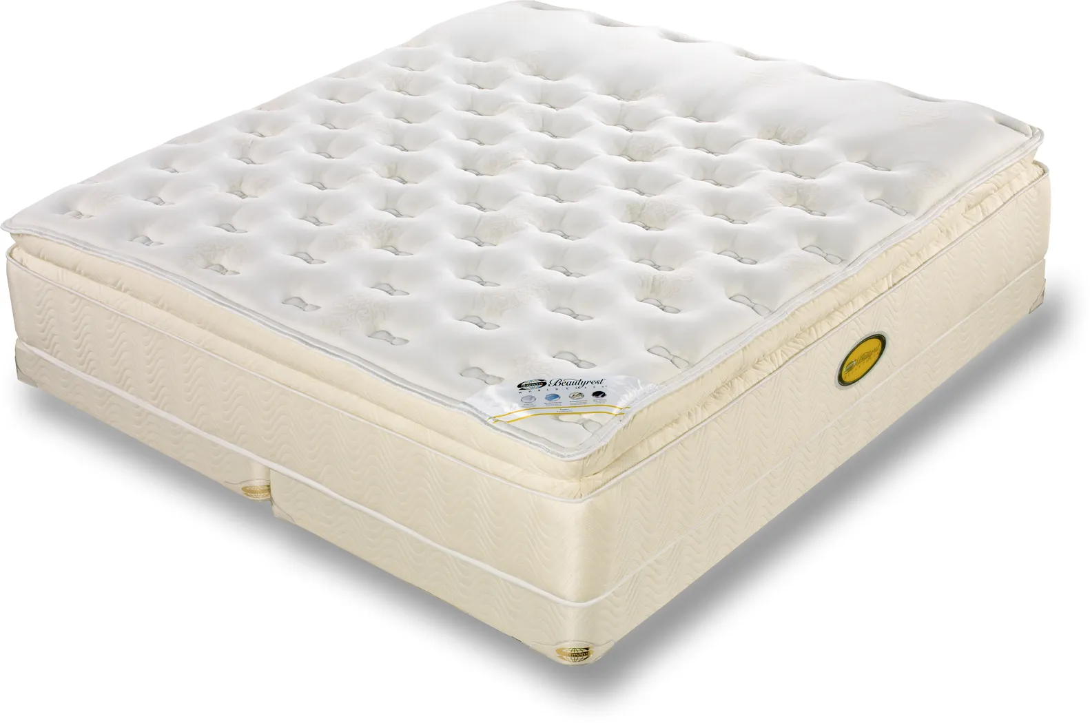 Simmons Beautyrest World Class Queen Low Profile Mattress Set - Thumbnail - Image 1