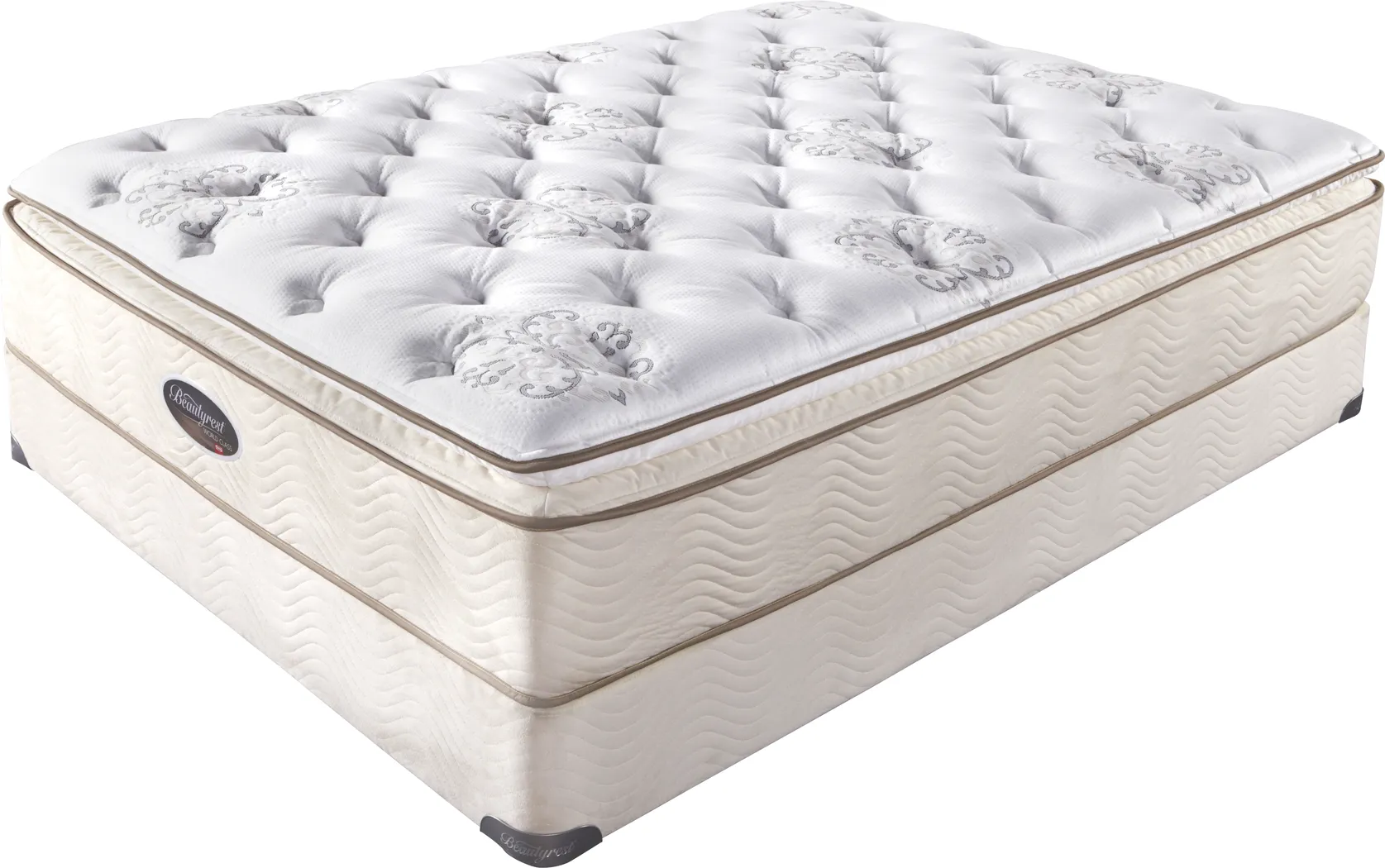 Simmons Beautyrest World Class St. Andrew Queen Mattress Set Plus HDTV - Thumbnail - Image 1