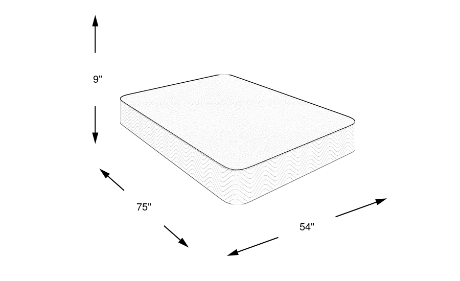 Dimension Image. Please refer to the Dimension Tab on this page for dimension details.