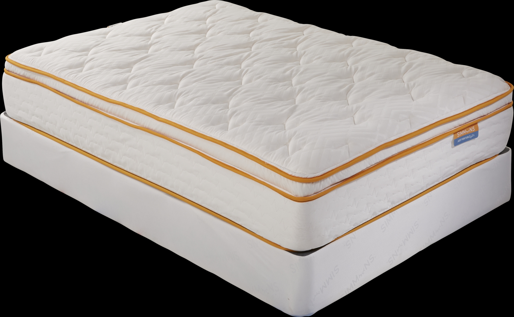Simmons Relaxing DreamZZZ Low Profile Full Mattress Set - Thumbnail - Image 1