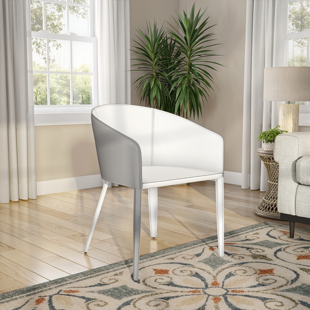 Simonview White Arm Chair - Thumbnail - Image 2