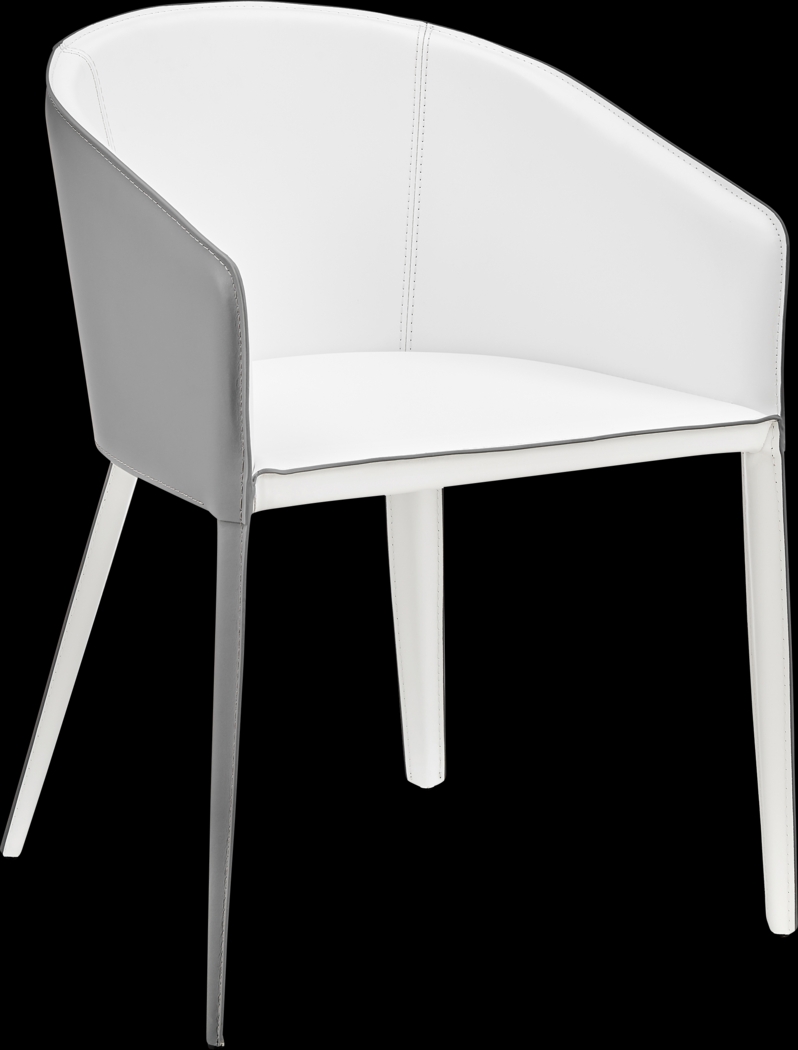 Simonview White Arm Chair - Thumbnail - Image 3