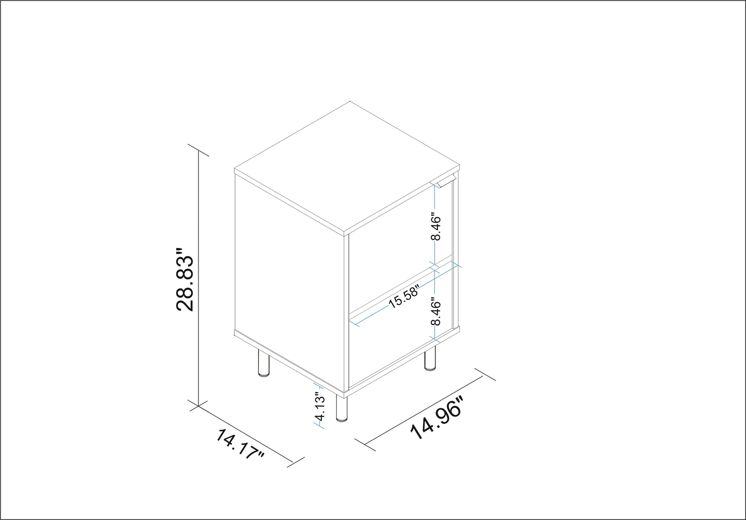 Simpao Black End Table - Thumbnail - Image 8