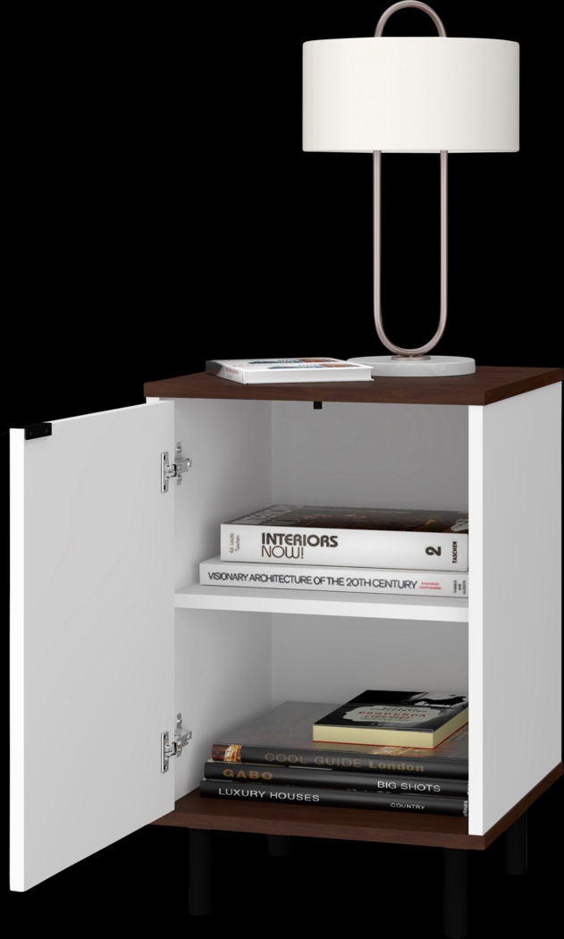 Simpao White End Table - Thumbnail - Image 2