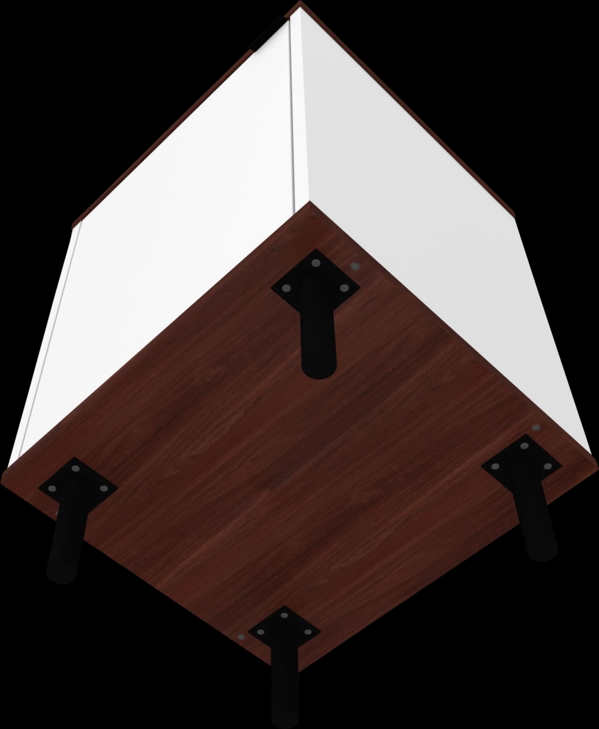 Simpao White End Table - Thumbnail - Image 4