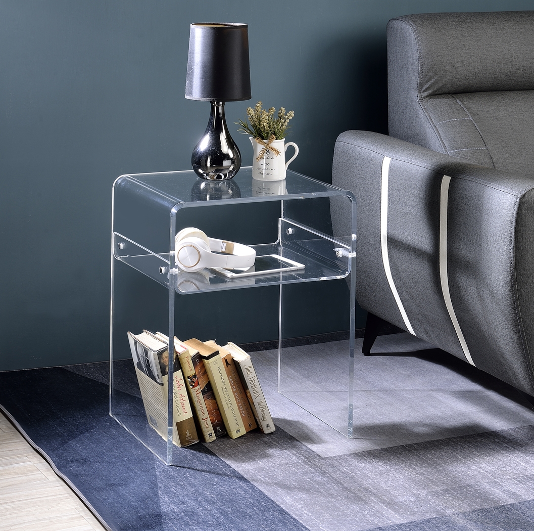 Sina Clear End Table - Thumbnail - Image 3