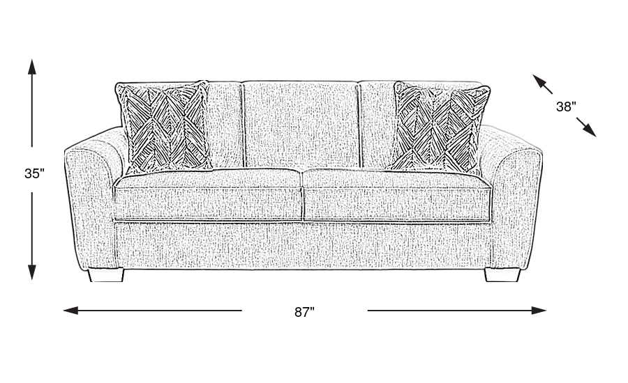 Dimension Image. Please refer to the Dimension Tab on this page for dimension details.