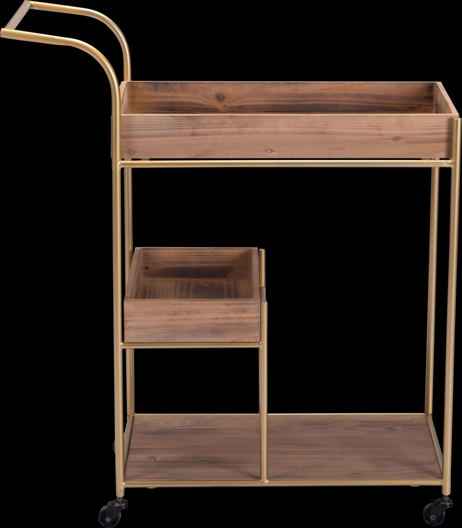 Sinead Brown Bar Cart - Thumbnail - Image 2