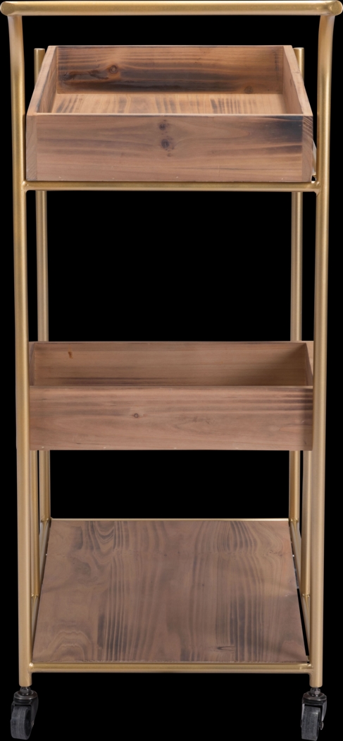 Sinead Brown Bar Cart - Thumbnail - Image 4