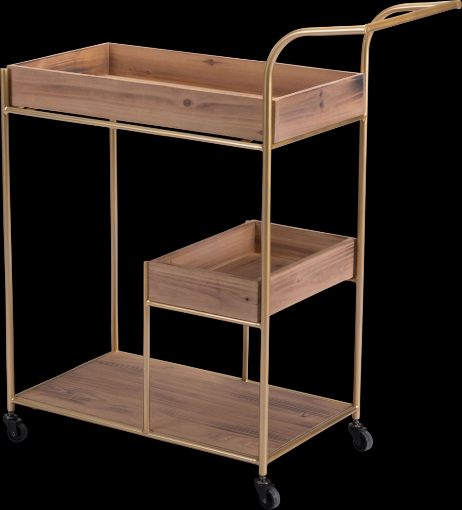 Sinead Brown Bar Cart - Thumbnail - Image 5