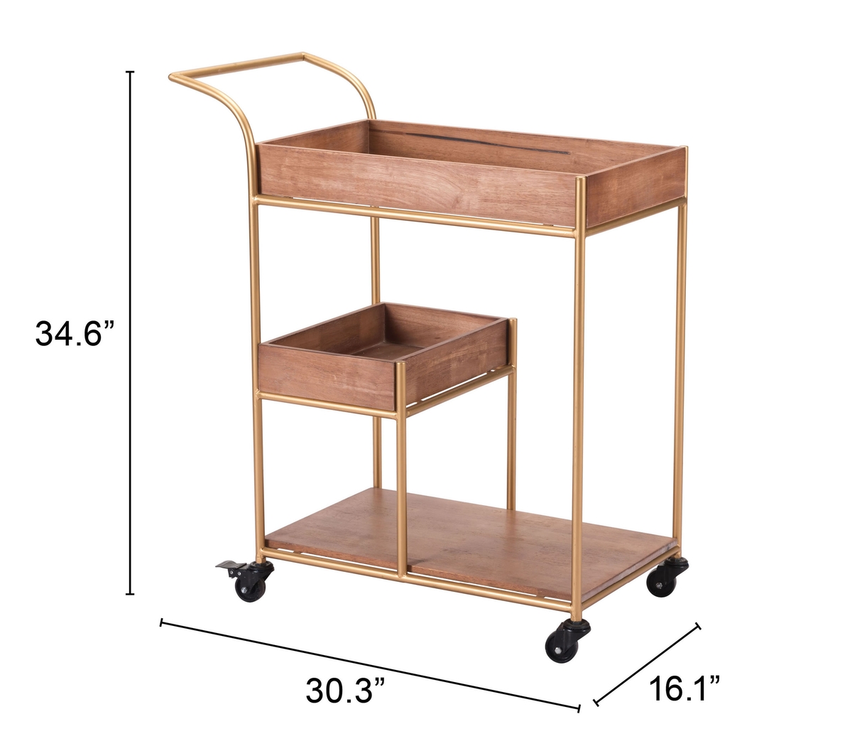 Sinead Brown Bar Cart - Thumbnail - Image 10