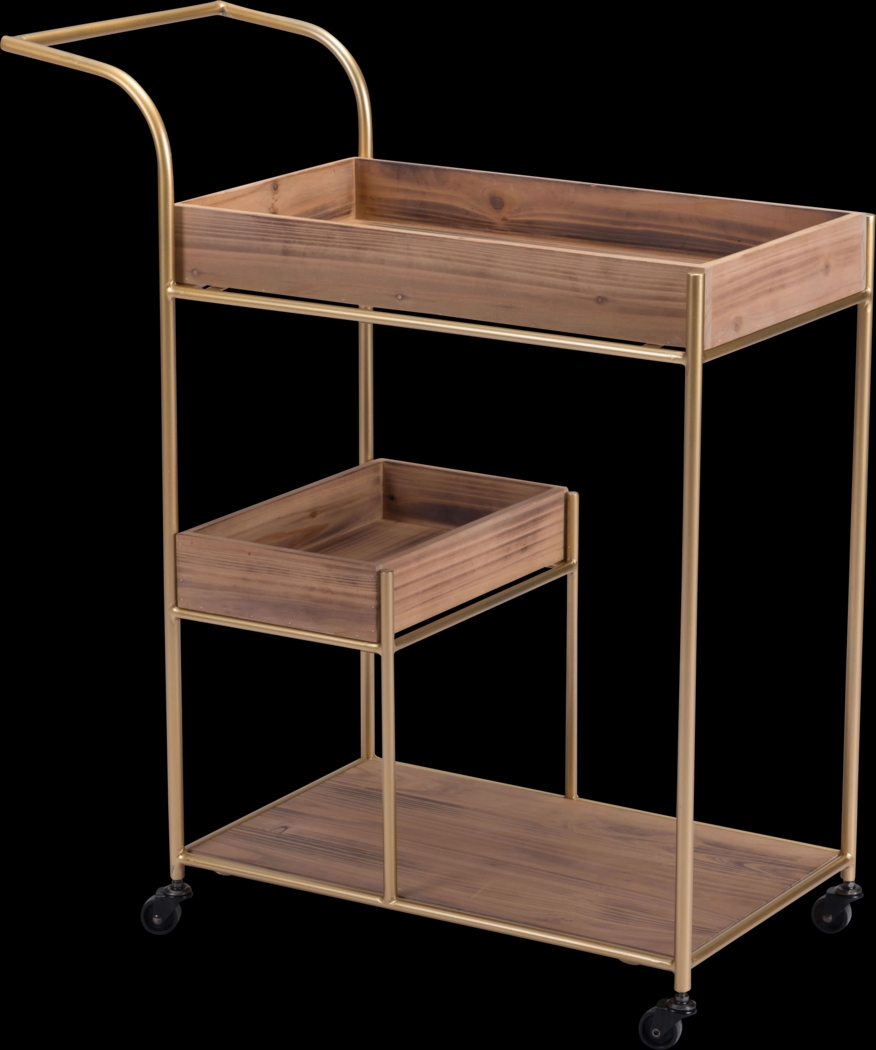 Sinead Brown Bar Cart - Thumbnail - Image 1