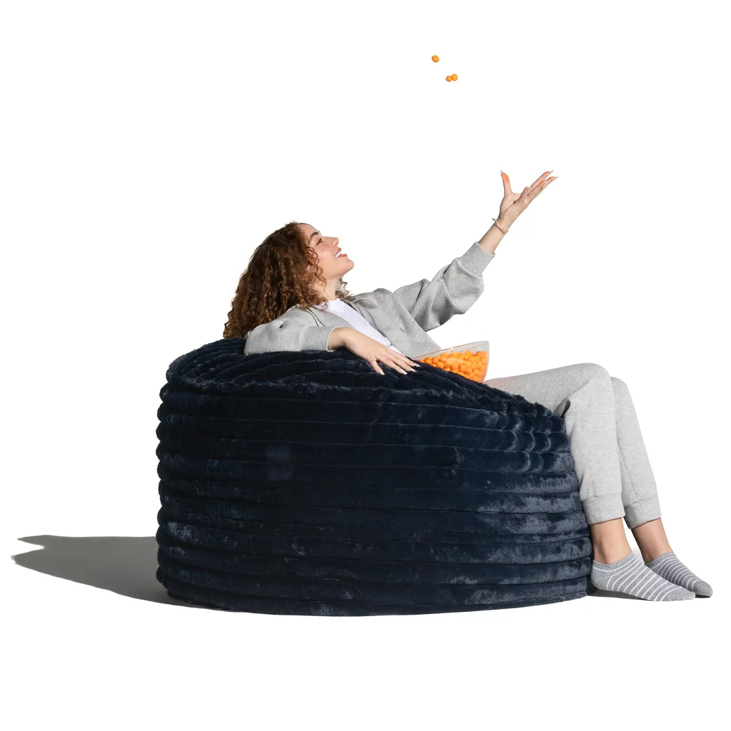 Sinepa Blue Large Bean Bag Chair - Thumbnail - Image 4