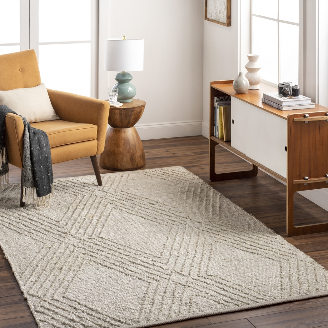 Singleleaf Cream 8'10 x 12' Rug - Thumbnail - Image 2