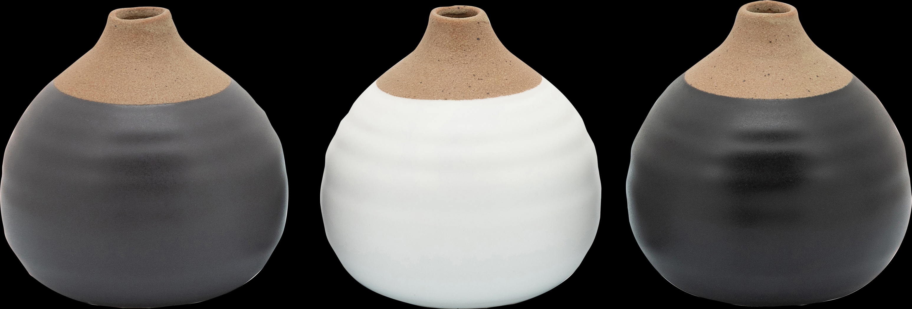 Singletarry Black Vase, Set of 3 - Thumbnail - Image 1