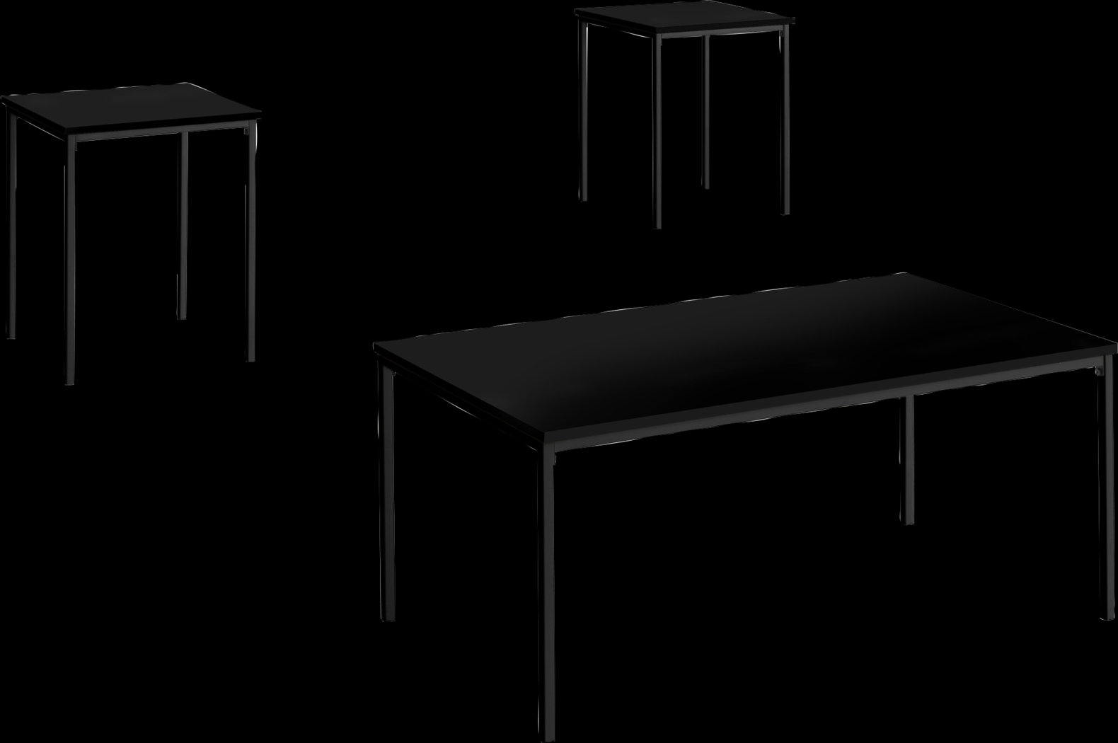 Singletary Black Occasional Table Set - Thumbnail - Image 1