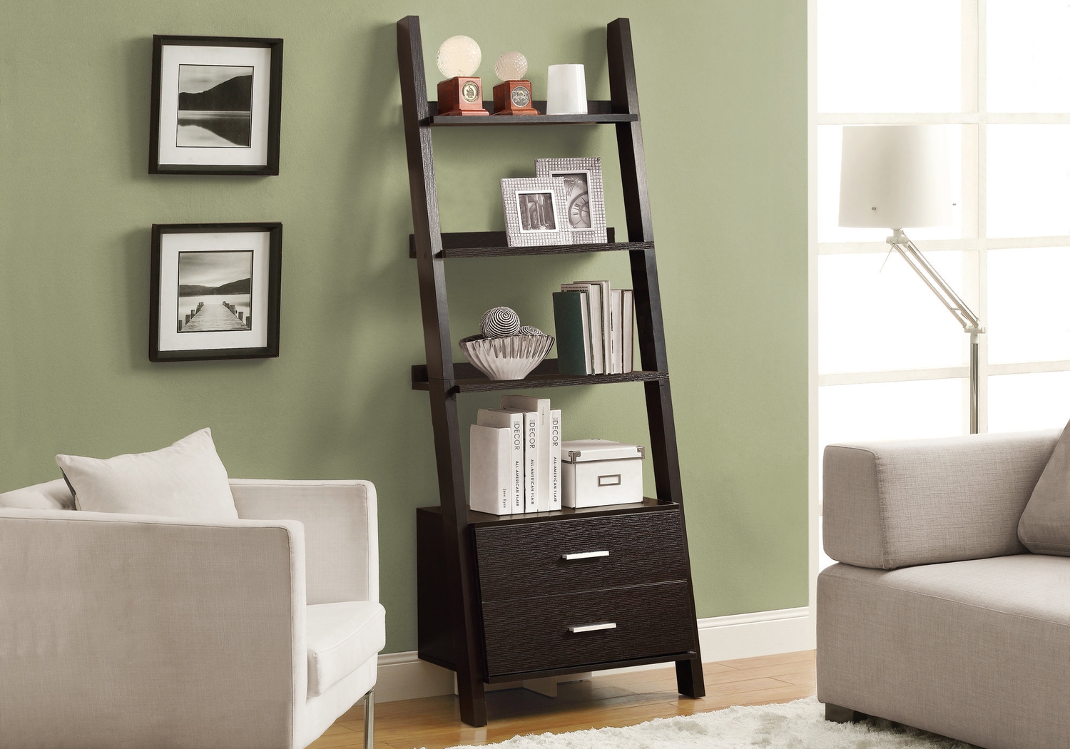 Singleton Cappuccino Bookcase - Thumbnail - Image 2