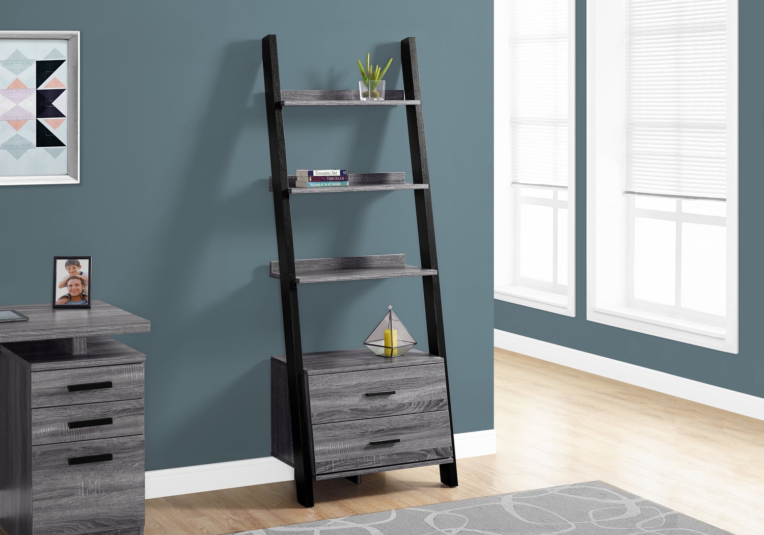 Singleton Gray Bookcase - Thumbnail - Image 2