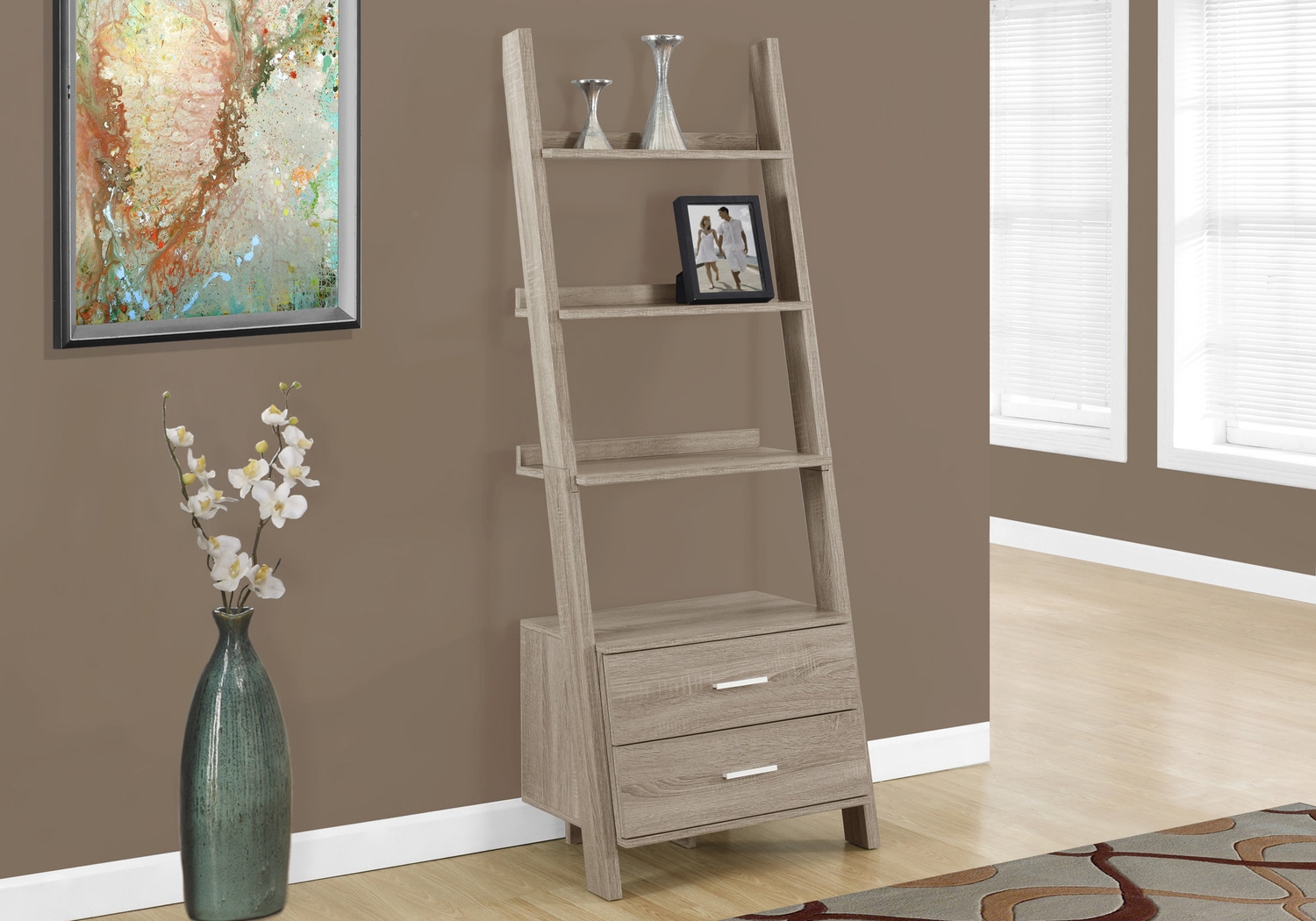 Singleton Taupe Bookcase - Thumbnail - Image 2