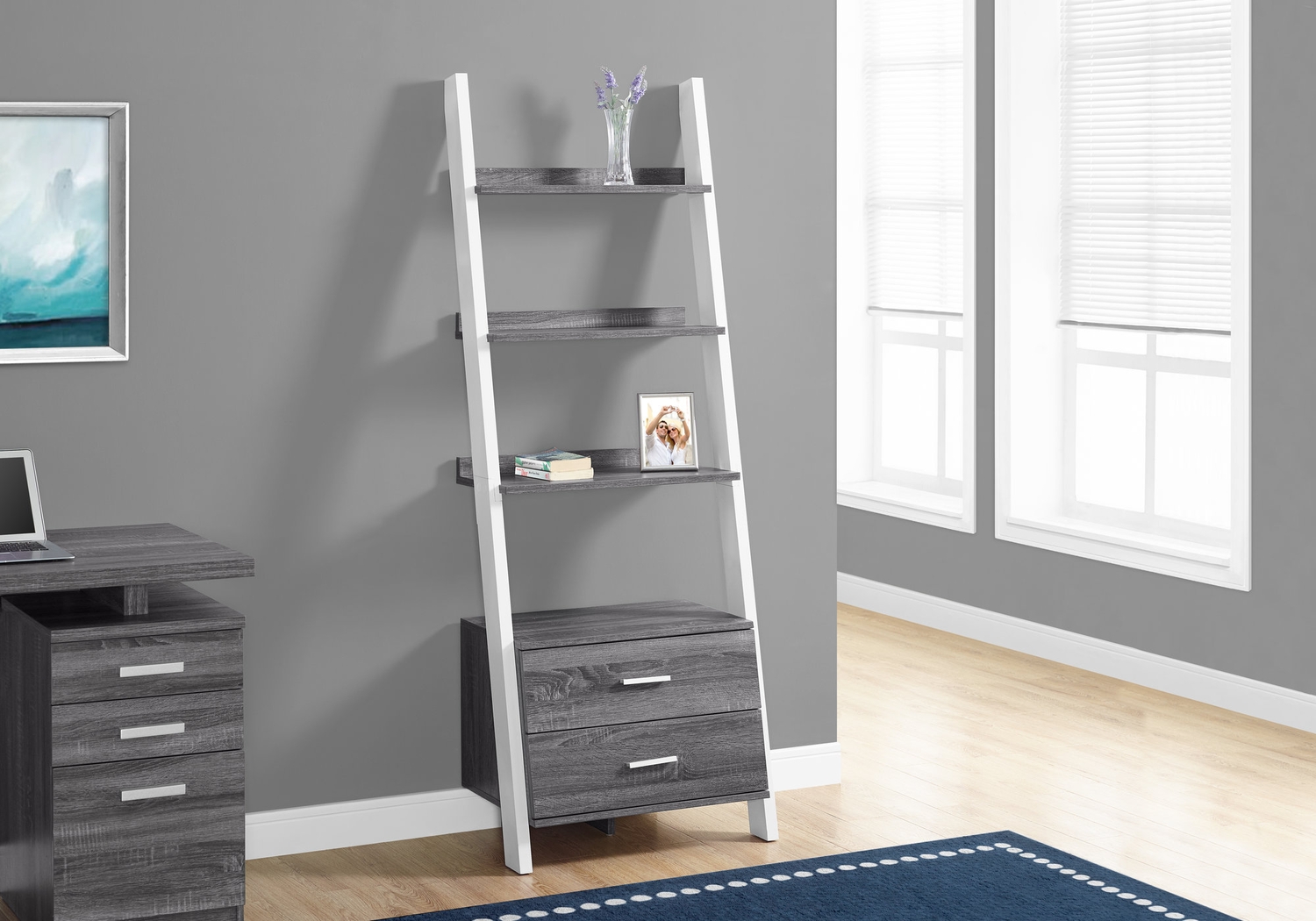 Singleton White Bookcase - Thumbnail - Image 2