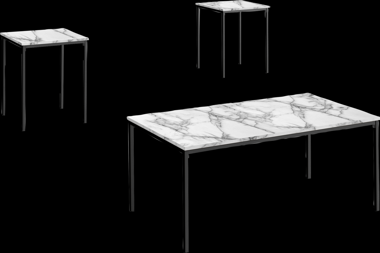 Singletary White Occasional Table Set - Thumbnail - Image 1