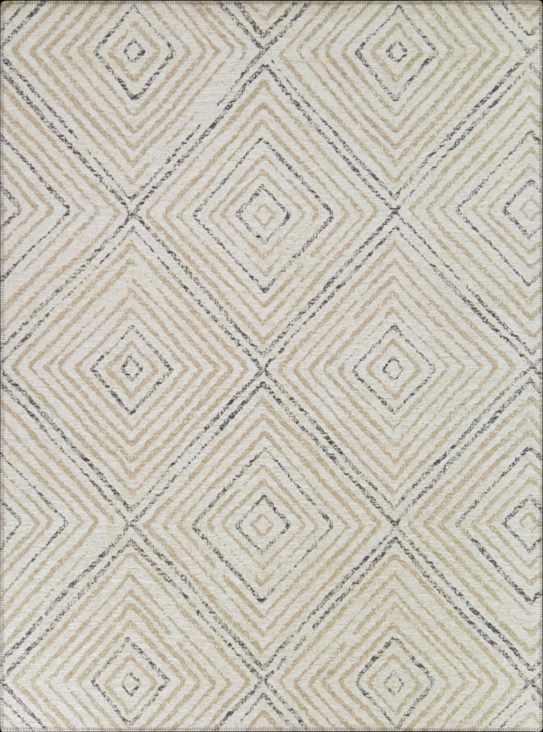 Sinidas Cream 5'3 x 7' Area Rug - Thumbnail - Image 1