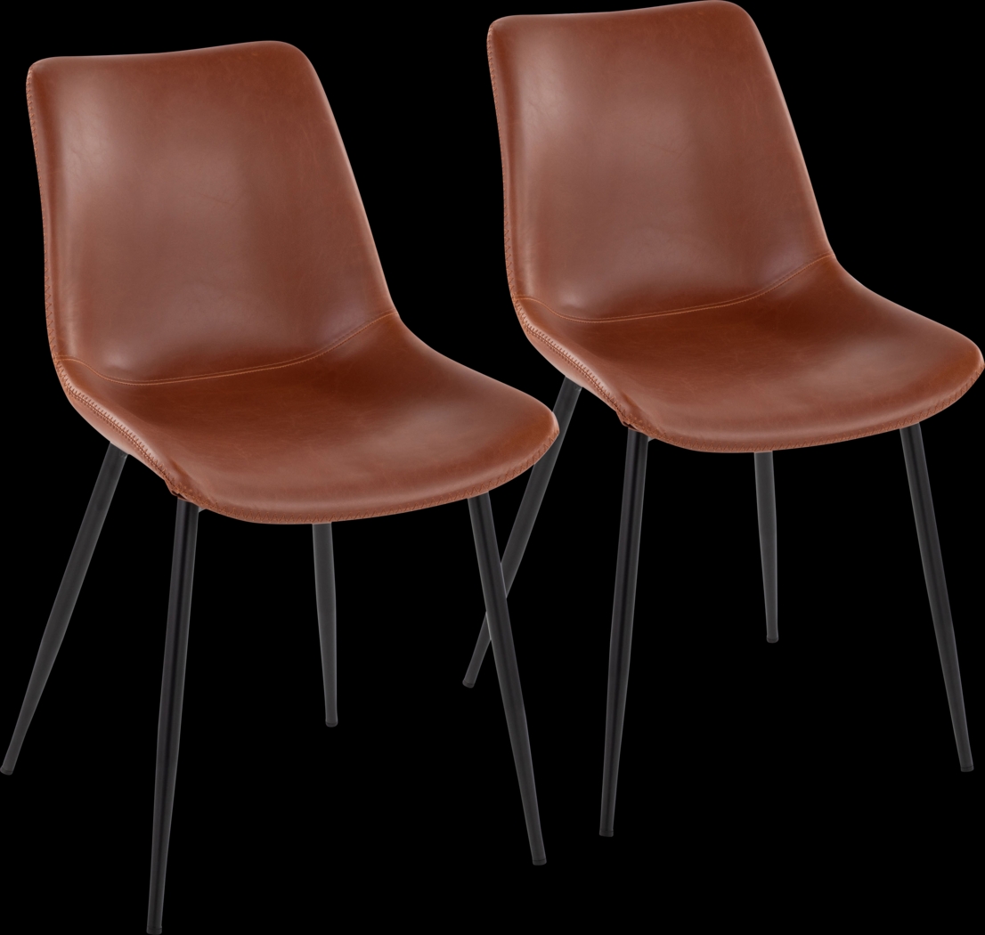 Sinnwell Cognac Side Chair, Set of 2 - Thumbnail - Image 1