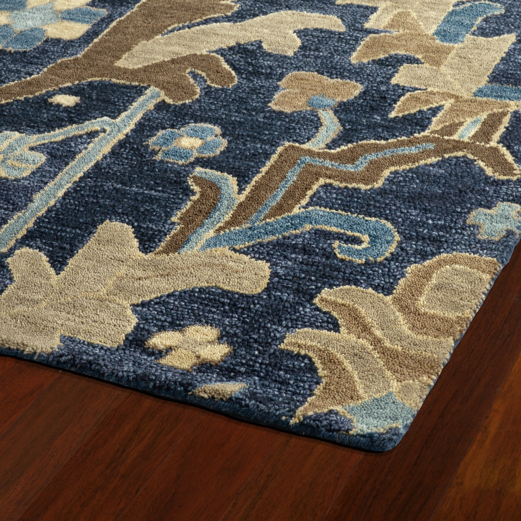 Sionia Navy 7'6 x 9' Rug - Thumbnail - Image 3