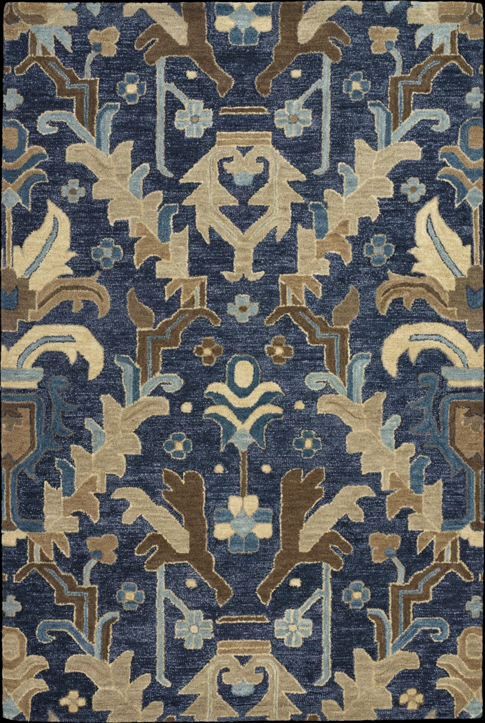 Sionia Navy 7'6 x 9' Rug - Thumbnail - Image 1