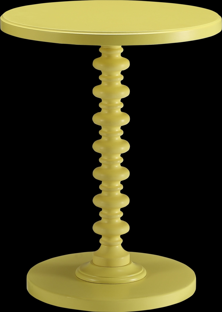 Siran Yellow Accent Table - Thumbnail - Image 1