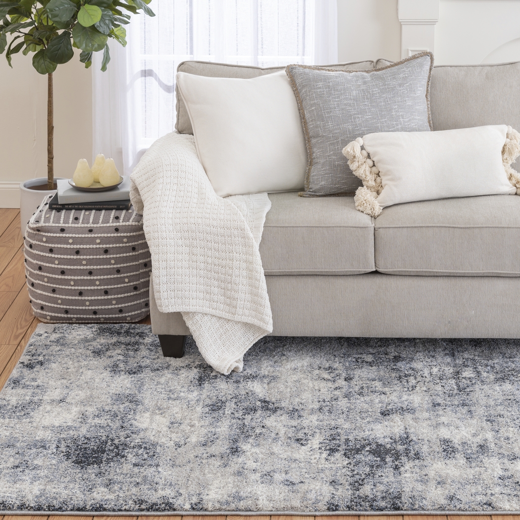 Sirena Blue 5' x 7'6 Rug - Thumbnail - Image 3