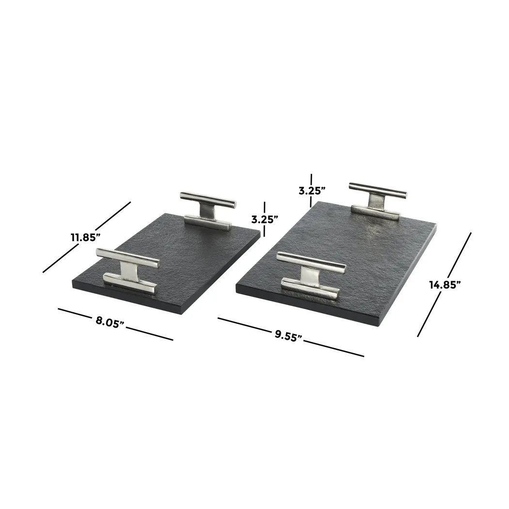 Sirrei Black Tray, Set of 2 - Thumbnail - Image 5