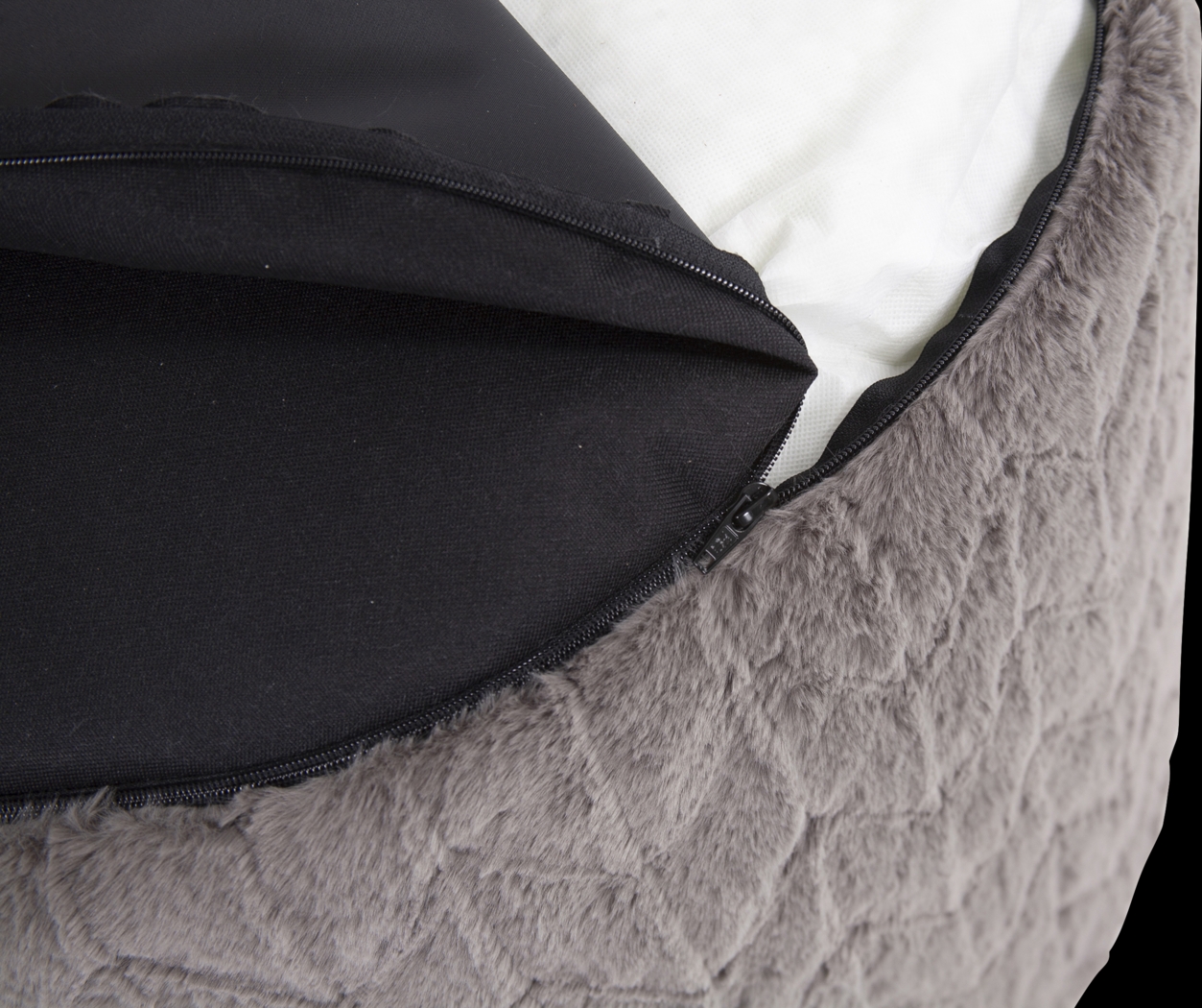 Sishane Gray Foot Pouf - Thumbnail - Image 3