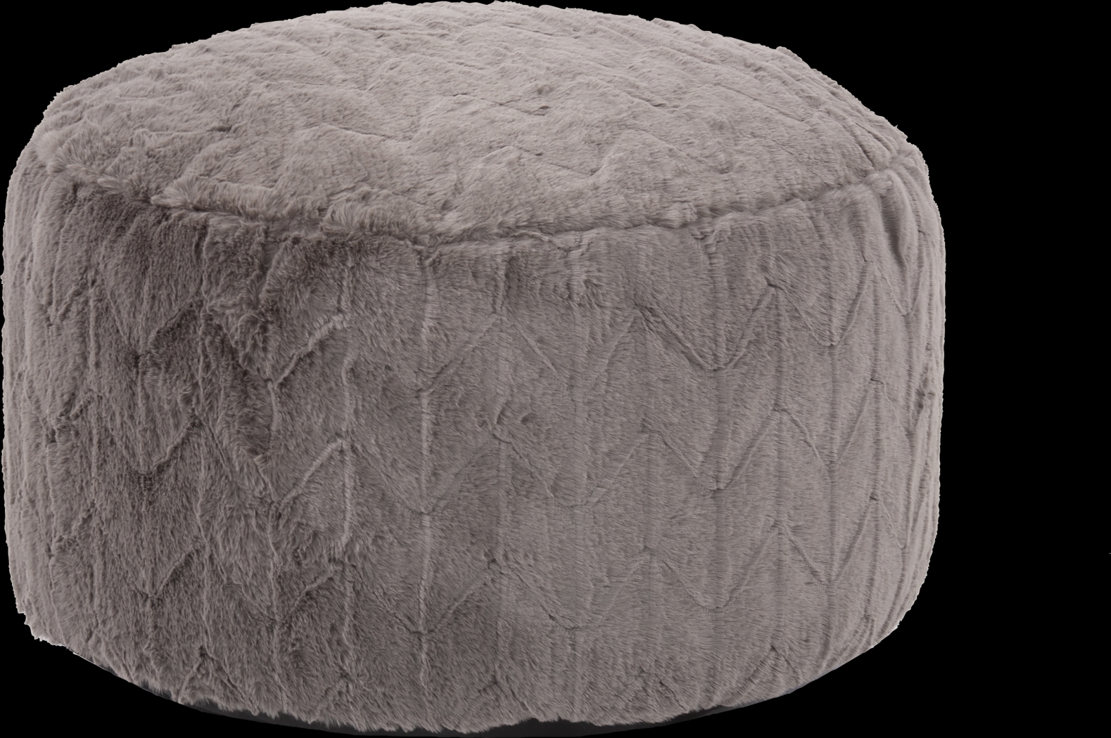 Sishane Gray Foot Pouf - Thumbnail - Image 1