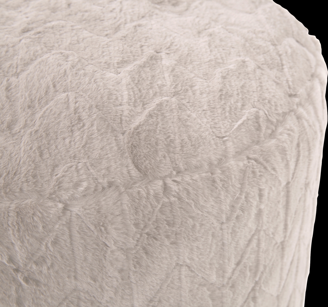 Sishane Linen Foot Pouf - Thumbnail - Image 2