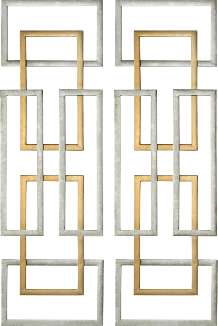 Sisira Silver Set of 2 Wall Decor - Thumbnail - Image 1