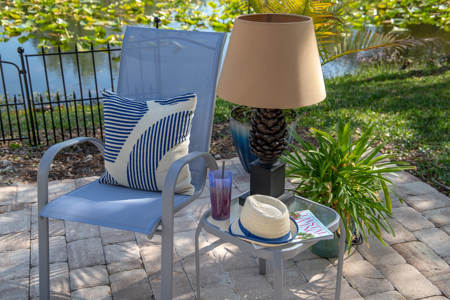 Sitka Spruce Brown Outdoor Table Lamp - Thumbnail - Image 2