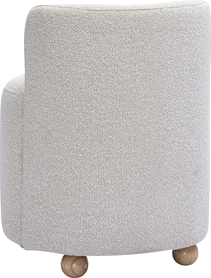 Siye Beige Desk Chair - Thumbnail - Image 2