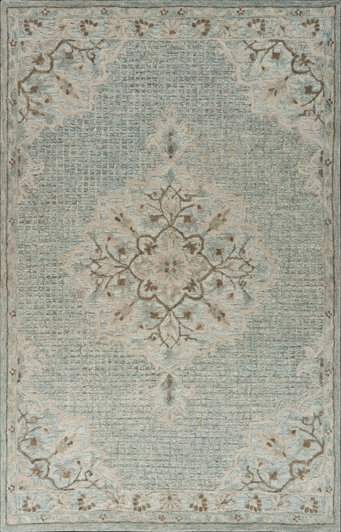 Siye Blue 7'9 x 9'9 Rug - Thumbnail - Image 1