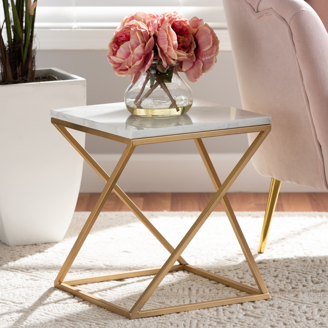 Sizemore White End Table - Thumbnail - Image 2