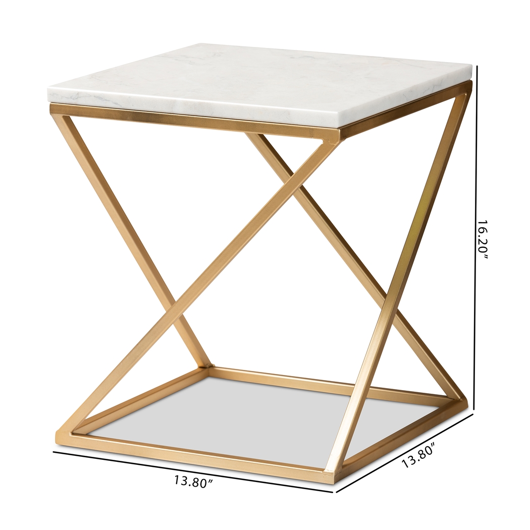 Sizemore White End Table - Thumbnail - Image 7