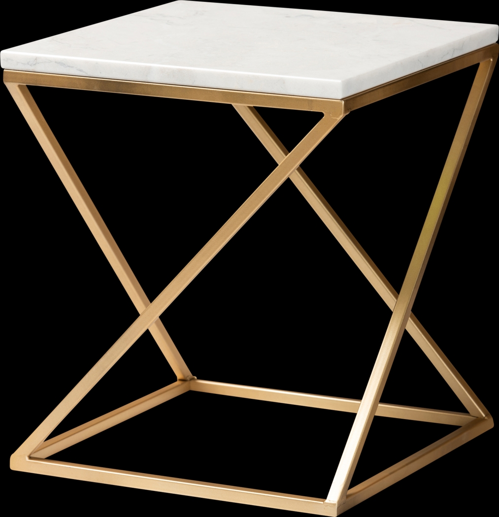 Sizemore White End Table - Thumbnail - Image 1