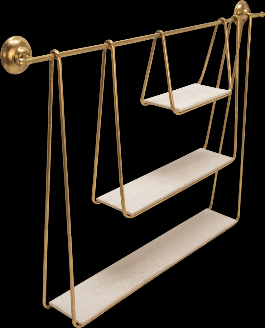 Skiatook White Wall Shelf - Thumbnail - Image 1