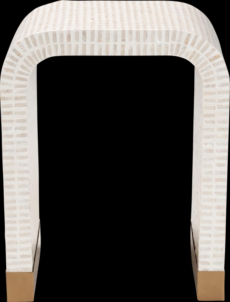 Skihi White End Table - Thumbnail - Image 3