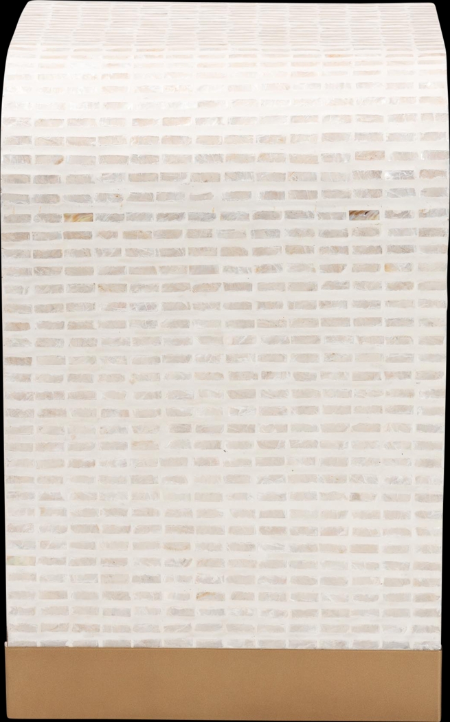 Skihi White End Table - Thumbnail - Image 4