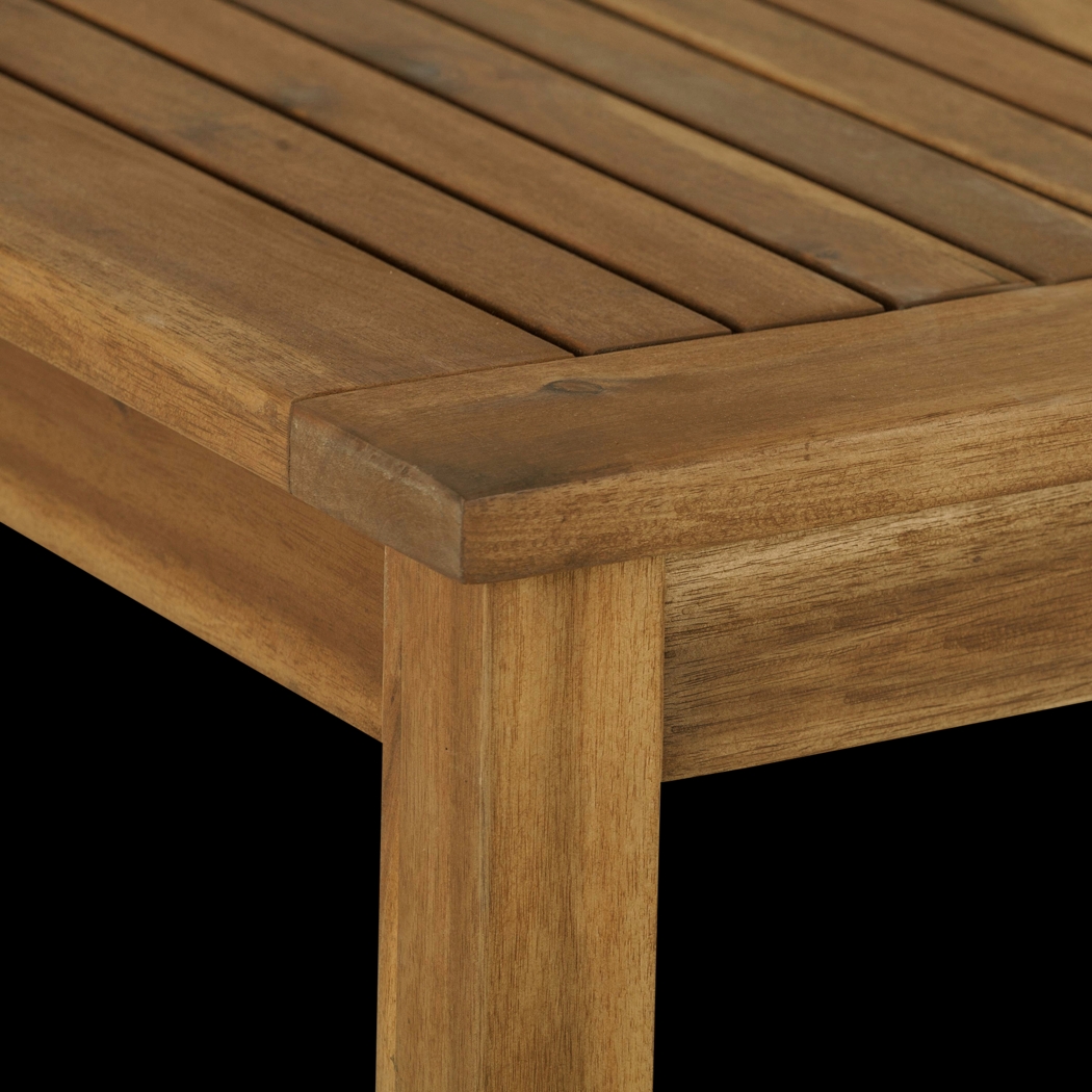 Skillman Brown Outdoor Dining Table - Thumbnail - Image 6